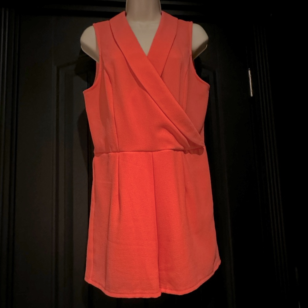 Coral Shorts Romper